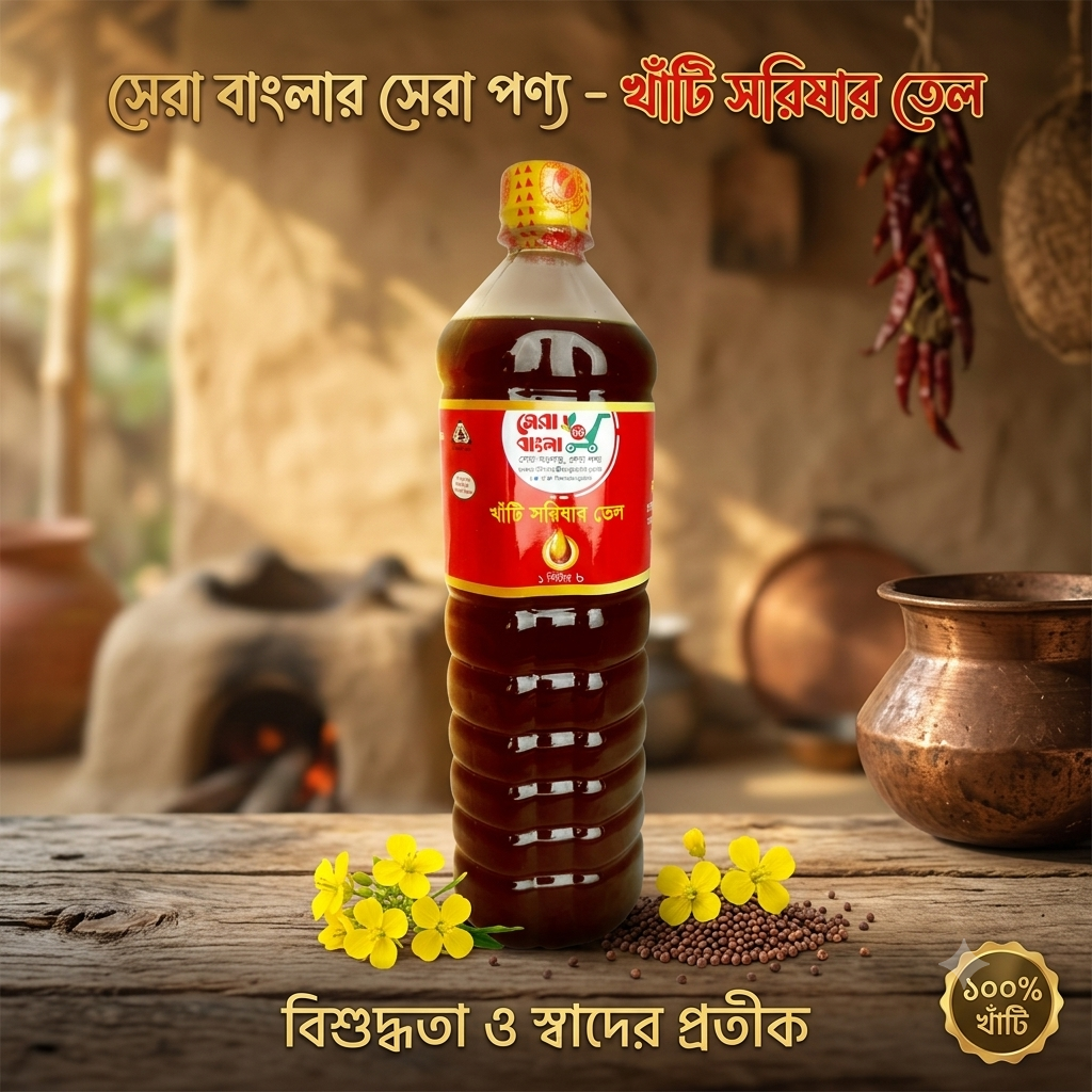 Mustard Oil - 1 Liter - (Gaibandha)